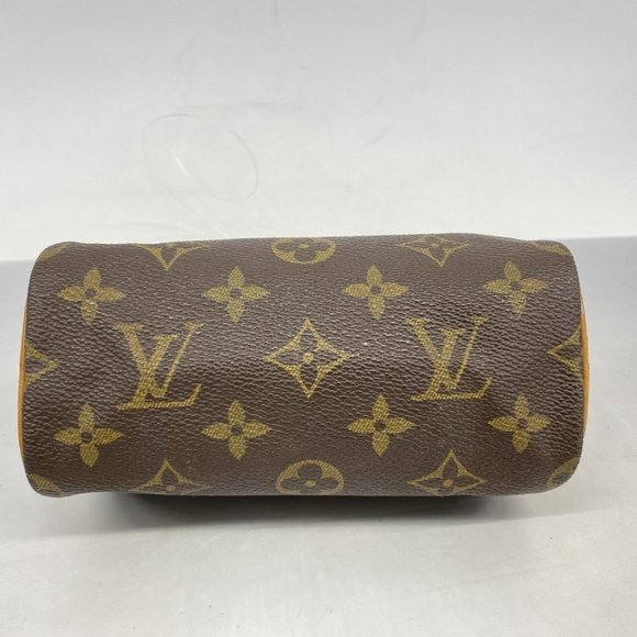 LOUIS VUITTON Brown Monogram Mini Speedy Bag - Picture 3 of 11